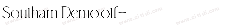 Southam Demo.otf字体转换